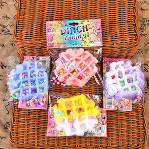 Jouet anti-stress comestible ultra-doux en TPR en forme de patte de chat, gaufre, squishy, gadget créatif de simulation pour la décompression - Product Image 2