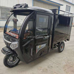 Tricycle électrique de haute qualité cabine fermée chargeur de vélo de cargaison benne <span class=keywords><strong>3</strong></span> roues Scooter électrique Tricycle moto camion électrique - Product Image 3