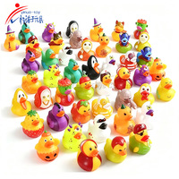 Canard en caoutchouc personnalisé avec logo imprimé, écologique, jouet de bain flottant en vinyle, canard en caoutchouc personnalisé pour la promotion d'entreprise