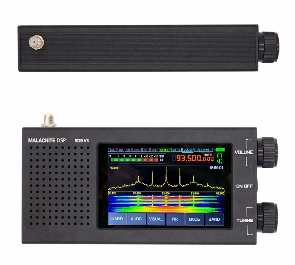 MALACHITE DSP SDR V5 美品　sdr dspラジオ Malachite DSP SDRラジオ受信機V5CNCアルミニウムシェル、1.10d