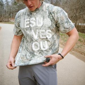 T-shirt à manches longues surdimensionné pour homme en coton 100% personnalisé, motif camouflage arboric, lavage à l'acide, vintage, 280 grammes, impression 3D en relief - Product Image 2