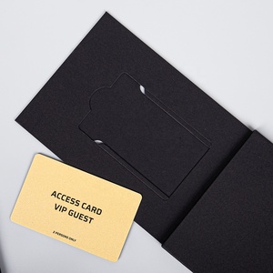 קופסת מתנה לכרטיסי ביקור NFC ממתכת בהתאמה אישית, קרטון רך למגע לאריזת כרטיסי מתנה - Product Image 5