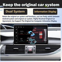 Lecteur multimédia de voiture Qualcomm Snapdragon Android 13 GPS Navigation 9 "pour Audi A6 C7 A7 2012-2018 autoradio sans fil CarPlay