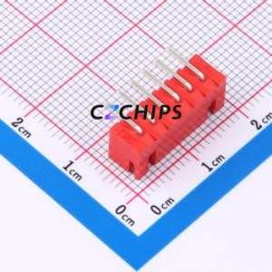 W2542100-6PR2123 Wire-to-Board Pin Header Bent Lead Through Hole,P=2.5mm Connector 1x6P 2.5mm Right Angle Insert XH - Product Image 2