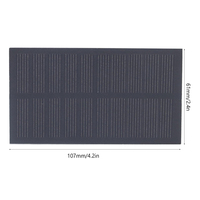 Mini panel solar monocristalino de alta calidad 1W 5V 200mA 107x61mm 19%-20% módulo educativo laminado PET de eficiencia China