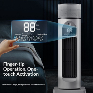 Leafless Spray <b>Fan</b>, Household Desktop Tower Air Conditioner Cooling USB Swivel <b>Fan</b> Bladeless Design Ensures Safety and Eliminate - Product Image 5