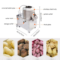 Qd Mech Automatische Yam Gember Aardappelschiller Wortel Wassen Ui Aardappel Trommel Schilmachine