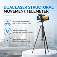 Moniteur de mouvement structurel, moniteur de stabilité YZ-120 PRO, télémètre de déplacement à double laser pour la sécurité des bâtiments