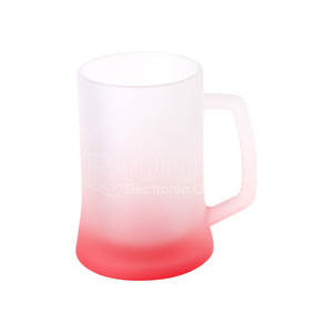 Taza de Cerveza de Vidrio Esmerilado con Recubrimiento <span class=keywords><strong>ORCA</strong></span> de 500 ml, Color Degradado, para Sublimación - Product Image 3