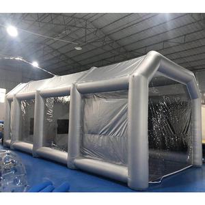 <span class=keywords><strong>Cabine</strong></span> de <span class=keywords><strong>peinture</strong></span> <span class=keywords><strong>gonflable</strong></span> extérieure 8mx4.5mx3m, tente de travail portable pour voiture, cabines de pulvérisation - Product Image 4