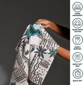 Essuie-tout en coton rayé naturel non teint, certifié OEKO-TEX, doux et confortable, parfait pour les tâches de nettoyage en contact avec les aliments - Product Image 6