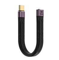 Câble de charge rapide FPC 240W à transmission rapide 40 Gbps, cordon court, prise en charge de la vidéo USB4.0, type-c mâle vers mâle, données, charge rapide