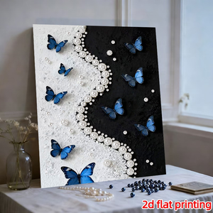 Kit de Pintura con Pegatinas de Perlas DIY 30x40cm, Arte Mosaico Hecho a Mano para Aliviar el Estrés, Decoración de Pared para el Hogar, para Días Festivos y Ocasiones Especiales - Product Image 5