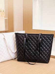 2026 New Luxury Women's Fashion <b>Handbag</b> with Zipper Closure Durable Portable Foldable Design Cotton Lining <b>Chain</b> <b>Strap</b> Model 060 - Product Image 2