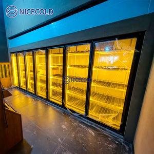 Chambre froide vitrée transparente pour présentation de bières et congélateur pour supermarchés et fleuristes - Product Image 4