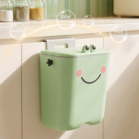 Poubelle murale avec couvercle anti-odeur en PP et ABS, distributeur de sacs poubelles pour cuisine et salle de bain