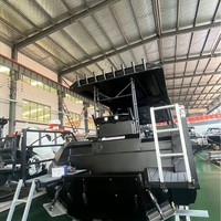 Kapal Pesiar Olahraga Baru Kapal Pancing Berbahan Aluminium Alloy dengan Mesin Tempel Bensin untuk Hiburan
