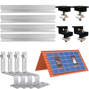 Wholesale Solar Bracket Solar Rails Bipv Waterproof Solar Rail Aluminium Solar Mounting Rail for Solar Panel - Product Image 4