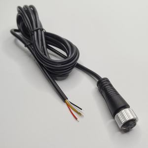 Cable de aviación M12 4P hembra personalizado OEM ODM, impermeable IP67, con aislamiento de PVC y cobre estañado, para uso en máquinas electrónicas - Product Image 2