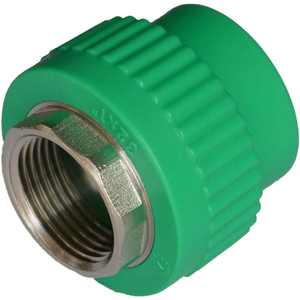 Conector roscado hembra de alta presión 1 1/2 \ "X 50 \" Conectores de plástico de zinc de cobre para agua 30mm Tamaño de tubería Modelo Cabeza plateada - Product Image 1