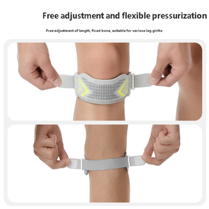 Genouillère de sport unisexe réglable avec coussinet en silicone pour course, cyclisme et randonnée - Product Image 2