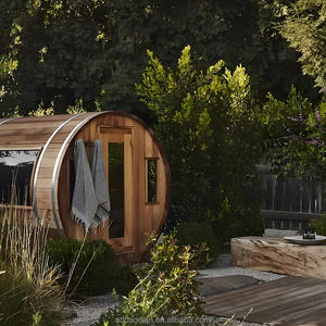 غرفة ساونا خشبية حديثة التصميم قابلة للتخصيص تتسع لـ 4-6 أشخاص - Product Image 4