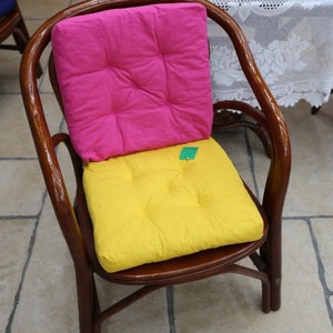 Cotton Canvas Chair Cushion Rectangle Washable <b>Sofa</b> Seat Back <b>Support</b> Multi Person Single Double Seat Blue Red White Gold - Product Image 4