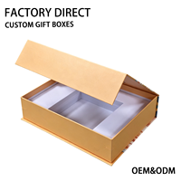 Caja de Regalo de Lujo Personalizada con Forma de Libro Magnético con Tapa Abatible Color Caqui, Ventana Transparente, Inserto de EVA, Impresión a Color, Papel Rígido