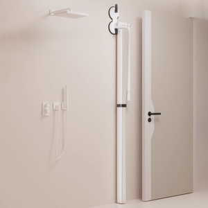 INVISIFOLD gaufre armure Faux lin <span class=keywords><strong>rideau</strong></span> <span class=keywords><strong>de</strong></span> <span class=keywords><strong>douche</strong></span> ensemble anneaux pas <span class=keywords><strong>de</strong></span> perceuse pour salle <span class=keywords><strong>de</strong></span> bain moderne Nano vide Tech séchage rapide étanche - Product Image 6