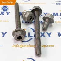 MALAXY Hardware Tools Monel 400 Monel 404 Fixations M1.6 M2 M2.5 M3 Boulon en acier inoxydable Torx Boulons et écrous à bride à tête hexagonale