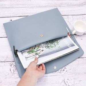 RTS PU Leather Promotional Envelope Document Holder <b>A4</b> File <b>Folder</b> Organizer Waterproof Portfolio Laptop Sleeve Business Gifts - Product Image 3