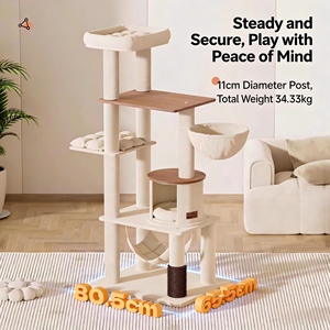 Katzenkratzbaum 2026 Neu Heißer Verkauf Klettergerüst Heimkratzbaum Ganzjährig für große Katzen Großer Baum für drinnen - Product Image 3