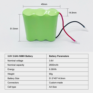 Pack de batteries NiMH OEM Himax 2,4V-12V, capacité et connecteur personnalisés pour appareils médicaux, téléphones sans fil, éclairage d'urgence - Product Image 2