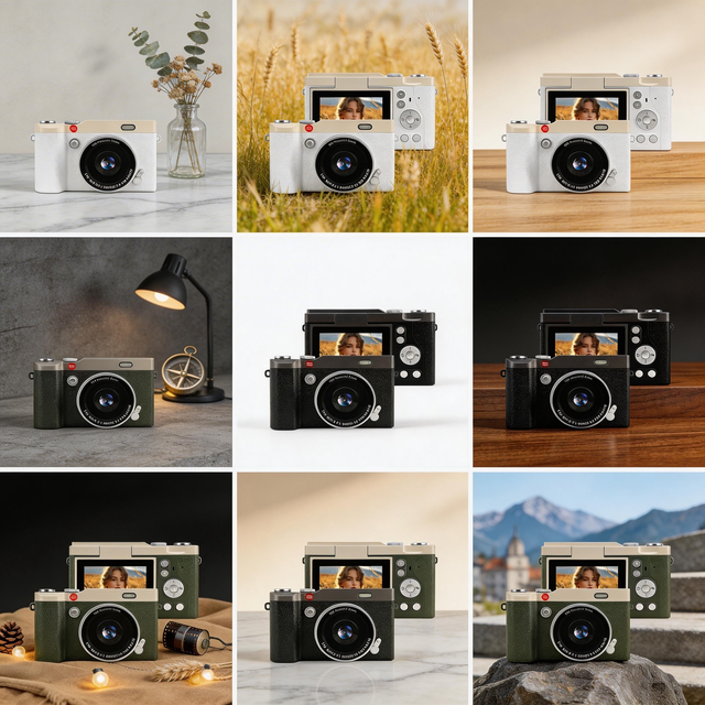 Kids Digital Camera 4K Video Recorder 48MP Portable Compact Mini Camera Autofocus Student for Children Gift