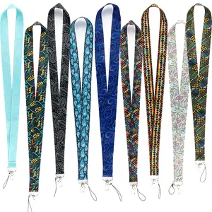 Golden supplier Custom High Quality lanyard Silkscreen Printing Logo Polyester Lanyard For Mobile Phone