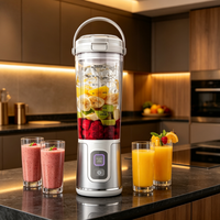 Blender portable sans fil puissant, rechargeable par USB-C, mini-blender pour smoothies, shakes protéinés, gym, voyage, bureau, usage quotidien