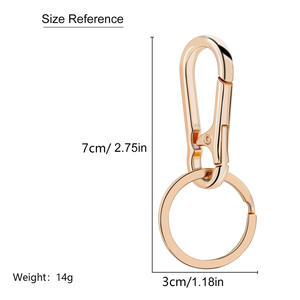 Llavero de Aleación Metálica con Mosquetón Simple, Forma Ovalada, Moderno y Elegante, Regalo Promocional - Product Image 4