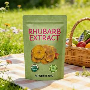 Ekstrak Rhubarb Berkualitas Tinggi yang Larut dalam Air, Pasokan Pabrik, Bubuk Ekstrak Rhubarb Alami - Product Image 2