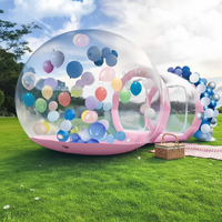 Dôme à bulles gonflable transparent en PVC pour trampoline, tente de décoration de mariage, impression numérique pour usage extérieur
