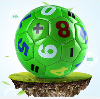 Ballon de football pour enfants FDFIT n° 2 avec lettres anglaises numérotées, idéal pour la maternelle, pour le jeu et le frappeur, petit format à tenir à la main