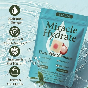 Gomitas Hidratantes con Electrolitos, Suplemento Vegano de Hidratación con <span class=keywords><strong>Magnesio</strong></span>, <span class=keywords><strong>Potasio</strong></span>, Zinc, Vitamina C <span class=keywords><strong>y</strong></span> Sal Marina del Himalaya - Product Image 2