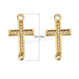 Mạ Vàng <span class=keywords><strong>CZ</strong></span> Pave Micro kết nối chéo cho vòng đeo tay làm Cubic Zirconia Vòng đeo tay Vòng trang sức phát hiện - Product Image 3