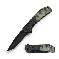 Couteaux de poche de survie en plein air, manche de couleur de Camouflage personnalisé
