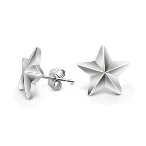 ต่างหูแบบติดหู รูปดาว ไทเทเนียมสตีล CF028 เครื่องประดับแฟชั่น - Product Image 1