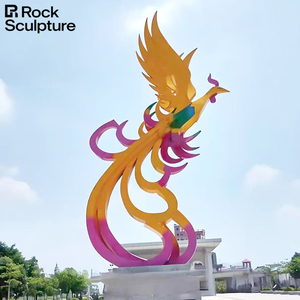 Statue contemporaine en acier inoxydable <span class=keywords><strong>Phoenix</strong></span> Pièce d'art décoratif Excellents projets d'aménagement paysager - Product Image 6