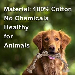Jouets pour chiens en corde tressée écologiques de luxe, balle en corde à mâcher, jouet pour nettoyer les dents, coton, couleur personnalisée, 9 pièces - Product Image 2