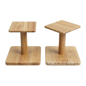 Support d'enceinte d'ordinateur en bois, support vertical de bureau, étagère en bois massif pour l'affichage et le rangement d'équipements audio - Product Image 2