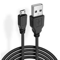 Cable de Carga de Datos Micro USB USB-A, Conductor de Cobre Puro, Revestimiento de PVC Ecológico para Dispositivos Compatibles con Carga Rápida de 2A