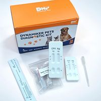Kit de Diagnóstico Veterinario de Alta Sensibilidad para el Virus del Parvovirus Canino y el Virus Corona Canino (CPV/CCV), Prueba Rápida Combinada para Muestras de Heces de Perros, 5-10 Pruebas