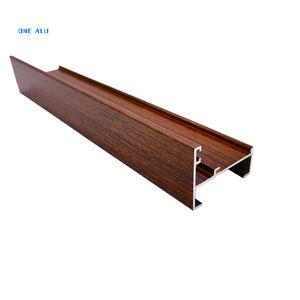 <strong>Industrial</strong> Extrusion Wood Grain Anodized <strong>Aluminum</strong> <strong>Profiles</strong> Powder Coating Window Door Extrusion Cutting Bending Welding - Product Image 2